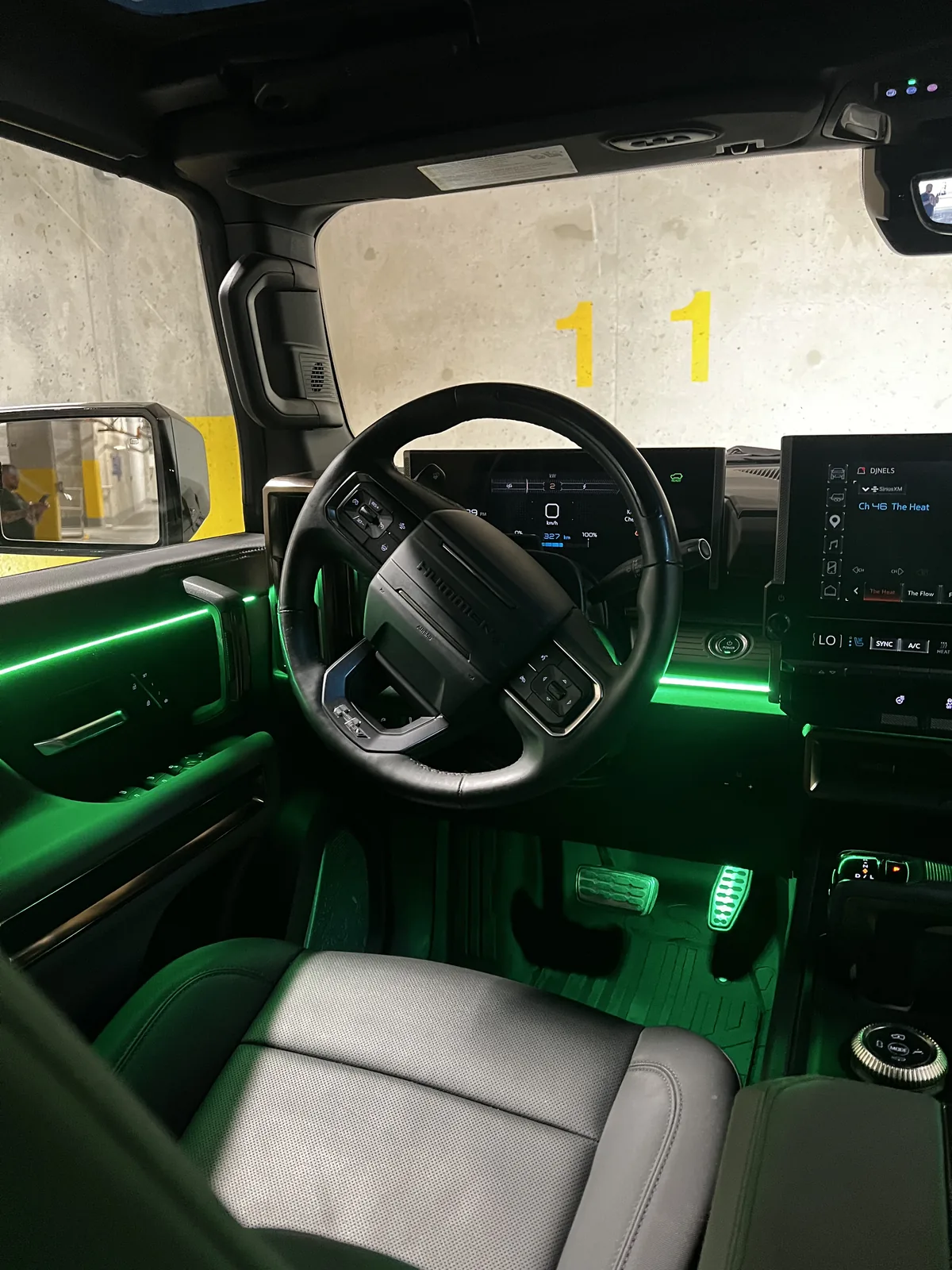 Green ambient lighting