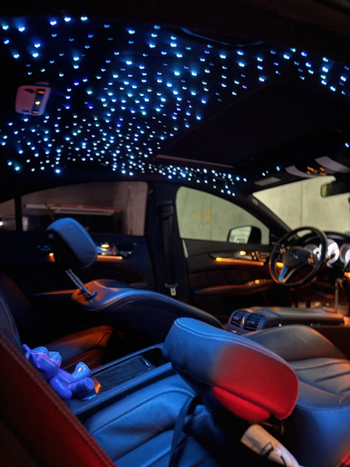 Blue starlight headliner install