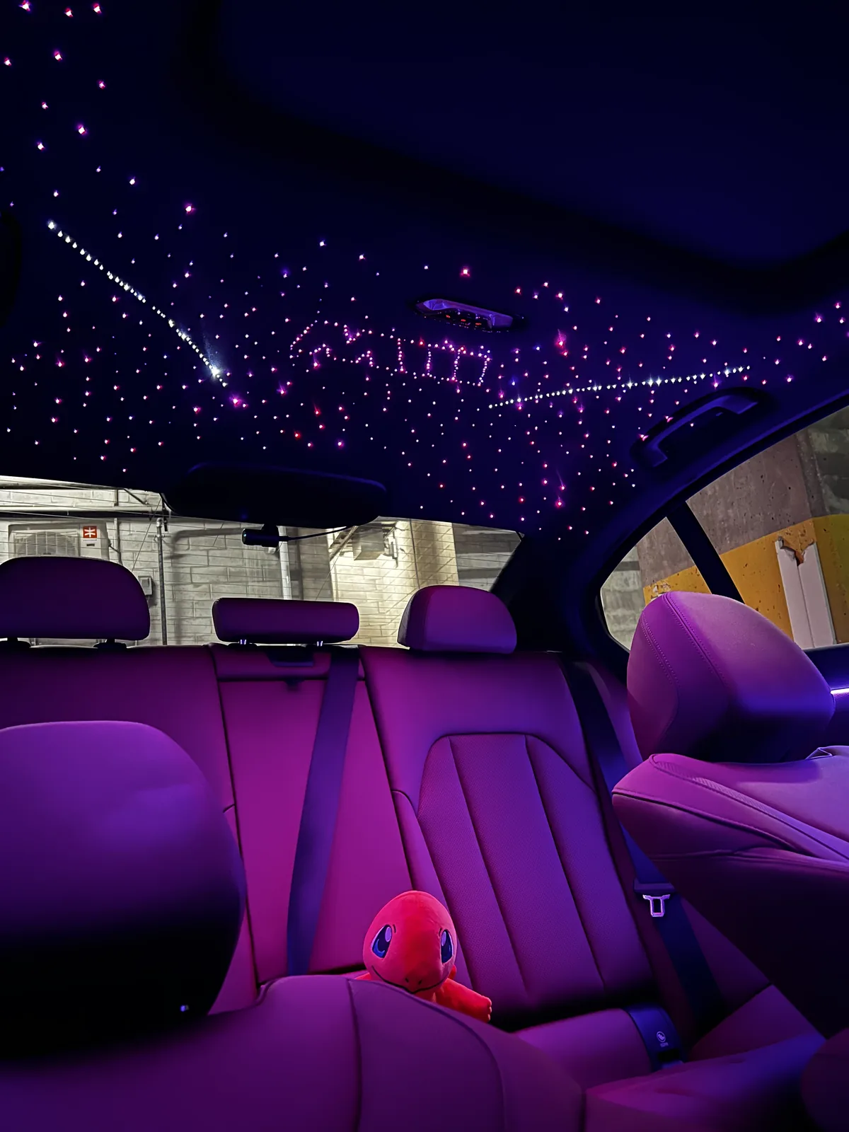 Purple starlight headliner
