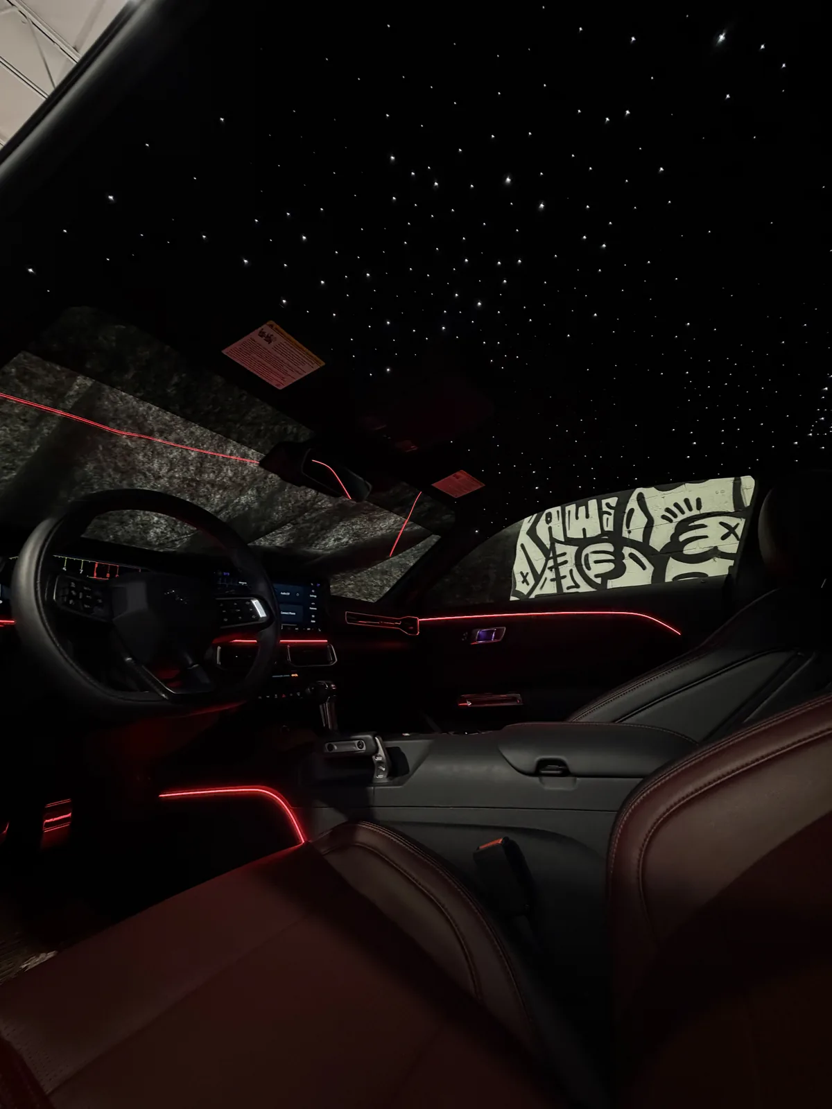 Red starlight headliner